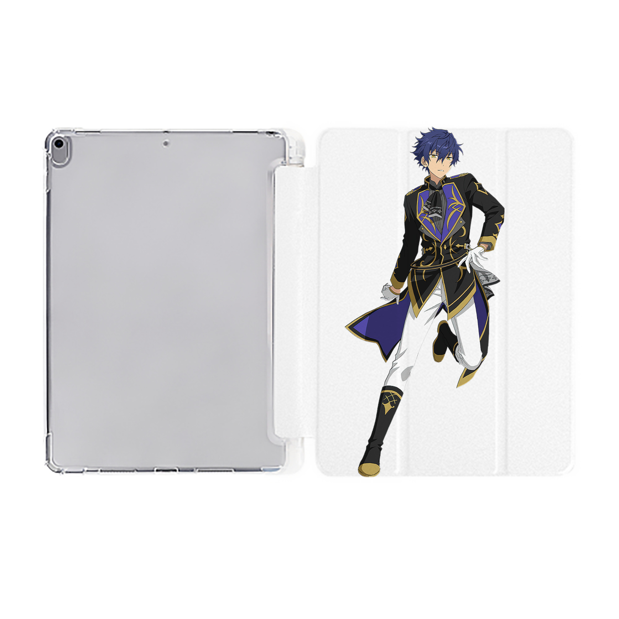 （画像用） あんさんぶるスターズ! Ensemble Stars IPad ケース ペン収納付き 三つ折りスタンド PUレザー×シリコン 対応機種9.5/10.5/10.9インチ